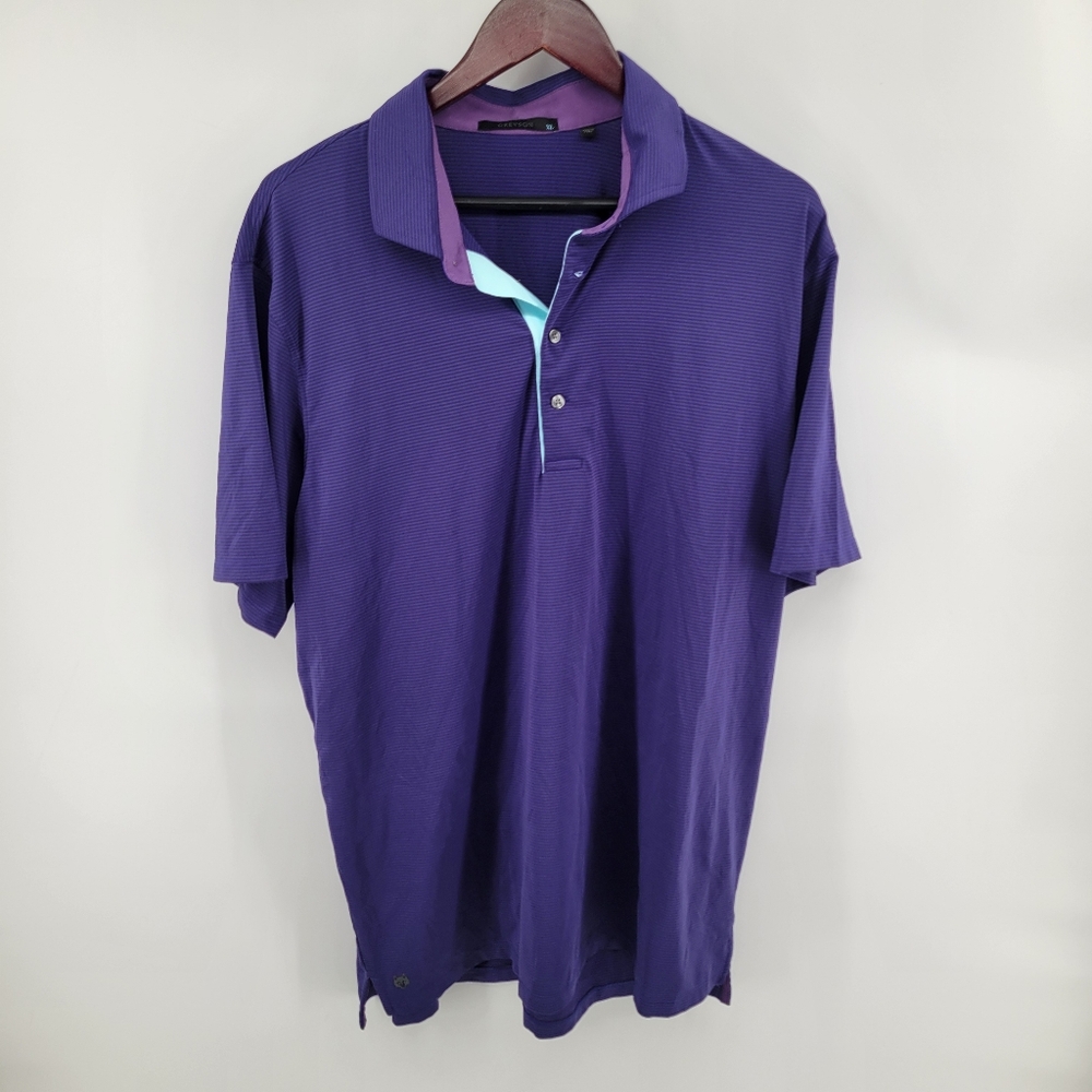 Greyson Men's Purple Polo Shirt Golf Business Casual Size XL